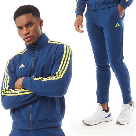 adidas herren trainingsanzug blau